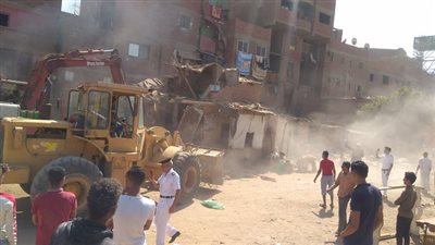 البدء فى انشاء محور التوفيقية الجديد بالمطرية لتخفيف الضغط المرورى