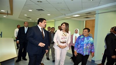 وزيرة الهجرة ومحافظ القليوبية يتفقدان أكبر مستشفى للأطفال في الشرق الأوسط وأفريقيا 