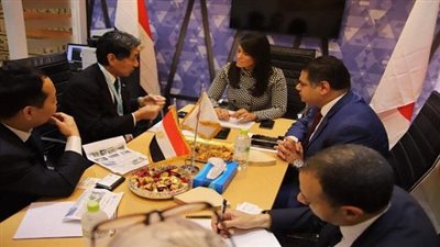 رانيا المشاط تلتقي عضوا منتدبا لأهم شركة سياحة في اليابان