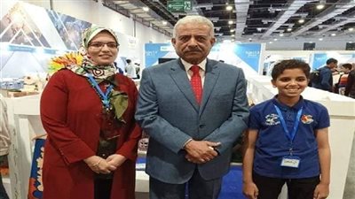 حصول طالب سويسي على 10 الآف جنيه لإحتلاله المركز الأول فى المعرض الدولى للإبتكار