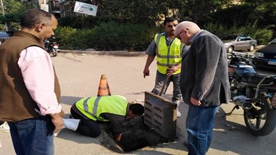 تطهير ١٥ بالوعة مطر بحي البساتين