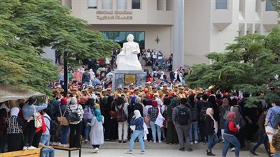 بالصور.. الموسيقات العسكرية تشارك فى احتفال جامعة مصر للعلوم والتكنولوجيا بانتصار أكتوبر 