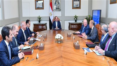 الرئيس السيسي يجتمع مع رئيس مجلس إدارة شركة 