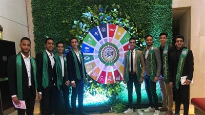 طلاب جامعة مصر للعلوم والتكنولوجيا يشاركون في الأسبوع العربي للتنمية المستدامة