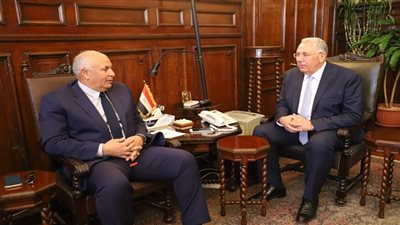 وزير الزراعة يبحث مع محافظ الوادي الجديد حل مشاكل التقنين بالمحافظة  