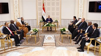 الرئيس السيسي يلتقي مع مجموعة من وزراء التعليم والبحث العلمي العرب