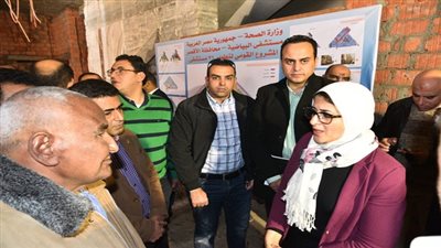 وزيرة الصحة تشيد بمعدل تنفيذ أعمال التطوير بمستشفى البياضية
