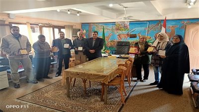 محروس يكرم المطبعة السرية بتعليم قها 