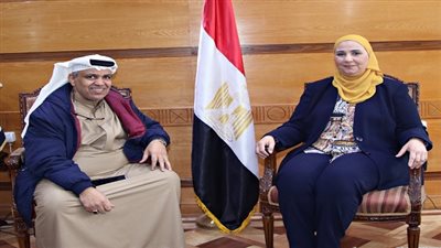 القباج تستقبل مدير الهلال الاحمر الاماراتي