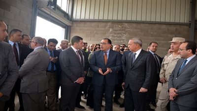 رئيس الوزراء ومحافظ القليوبية  يتفقدا المنطقة الاستثمارية بمدينة بنها 