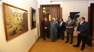وزيرا التعليم العالى والتربية والتعليم الإماراتي يزورا كلية الفنون الجميلة والتربية الموسيقية بجامعة حلوان