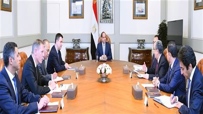 الرئيس السيسي يستقبل رئيس شركة شنايدر إليكتريك العالمية