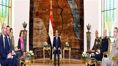 الرئيس السيسي يستقبل وزيرة الجيوش الفرنسية