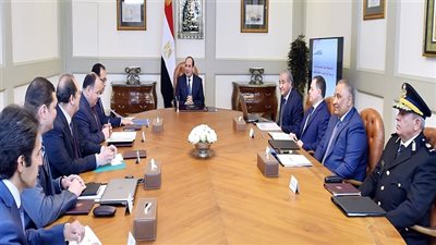 توصيات اجتماع الرئيس السيسي مع رئيس الوزراء وعدد من الوزراء والمسئولين