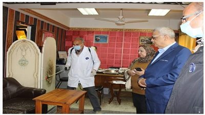 تعقيم وتطهير ديوان مديرية تعليم القاهرة 