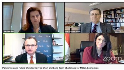 وزيرة التعاون الدولى تستعرض جهود الحكومة المصرية لمواجهة فيروس كورونا..وتكوين 