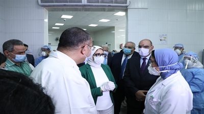 وزيرة الصحة تتفقد مستشفى جمال عبد الناصر بالإسكندرية