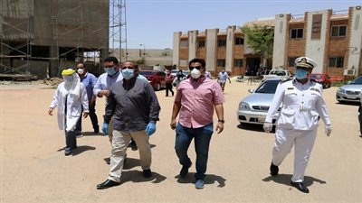 لجنة كورونا بالسويس تتابع سير العمل بمستشفي الصدر