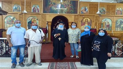 تنفيذ الإجراءات الوقائية والإحترازية لعودة دور العبادة بالسويس