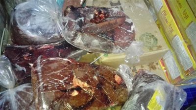ضبط 40 كيلو لحوم مجمدة منتهية الصلاحية بمحل بطنطا