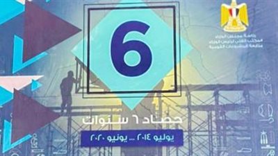 حصاد 6 سنوات.. الحكومة تكشف إنجازات السيسي
