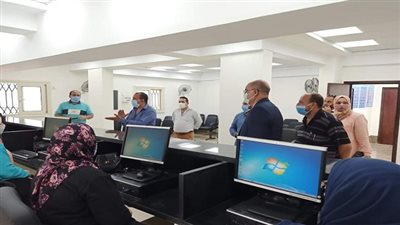 بالصور.. دايرة في جولة تفقدية لأستلام المكاتب المطورة لزياده سعة العمل بتموين بالدقهلية 
