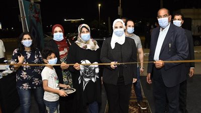 نيفين القباج وزيرة التضامن الاجتماعي تفتتح 