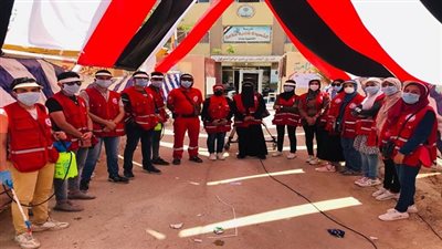 الهلال الأحمر يرسل فرقتين أمام لجان إنتخابات الشيوخ بالسويس 