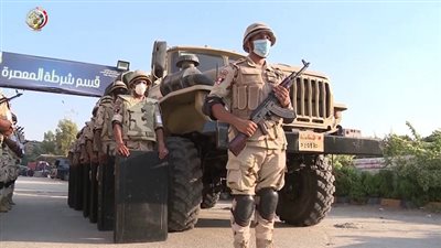 القوات المسلحة تواصل تنفيذ أعمال تأمين إنتخابات مجلس الشيوخ 2020