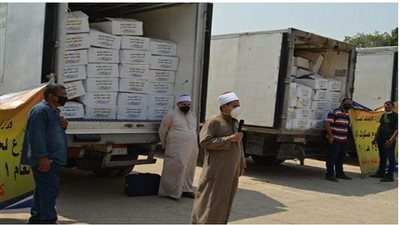 إنطلاق سيارات توزيع لحوم الأضاحي لعدة محافظات