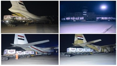 مصر تواصل تكثيف الجسر الجوى لإرسال المساعدات العاجلة لمتضررى السيول بجمهوريتى السودان وجنوب السودان