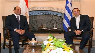  الرئيس السيسي يلتقي رئيس وزراء اليونان 