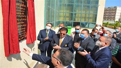 بالصور.. الشيخ يستقبل وزير التعليم العالى لوضع حجر اساس جامعة المنصورة الاهلية بجمصة 