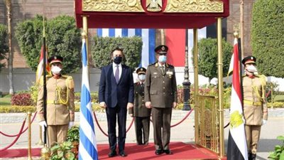 وزير الدفاع يلتقى نظيره اليونانى خلال زيارته الرسمية بجمهورية مصر العربية