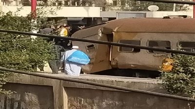 أصابة ١٦ شخص في حادث تصادم قطار المنصورة