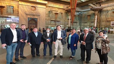 رئيس السكة الحديد يستقبل وفد شركة أوكرانية لبحث تطوير جرارات القطارات