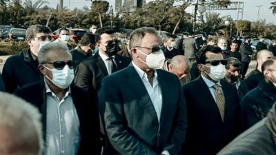تشييع جنازة رئيس الزمالك بحضور أشرف صبحي والخطيب