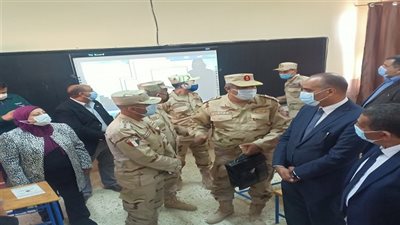 قائد قطاع الإسماعيلية للمدارس العسكرية يتفقد مدارس السويس العسكرية
