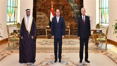 الرئيس السيسي يستقبل رئيس البرلمان العربي