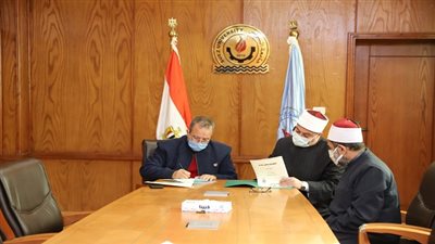 بروتوكول تعاون بين جامعة السويس ومديرية الأوقاف بالمحافظة