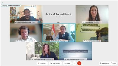 وزير التعليم العالى يلتقى مع ممثلى البنك الدولى