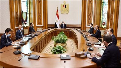 السيسى يستقبل الرئيس التنفيذى لشركة الخطوط الملاحية الفرنسية 