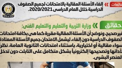 الحكومة: منظومة التعليم الجديدة تعتمد على إعداد الأسئلة قبل الامتحانات بـ 5 ثوانى