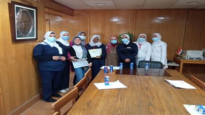 صحة السويس تكرم تمريض طوارئ الباطنة بالمستشفي العام