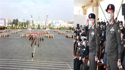 وزير الدفاع يشهد حفل إنتهاء فترة الإعداد العسكرى لطلبة الكليات العسكرية والمعهد الفنى
