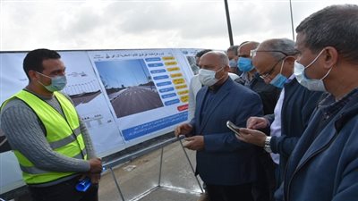 وزير النقل يتابع أعمال التطوير والتوسعة لطريق القاهرة / الإسكندرية الزراعي 