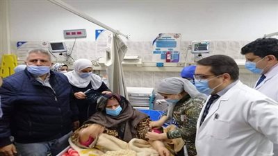 صحة الدقهلية نقل مسنة تعاني من السمنة المفرطة لمستشفى المنصورة 