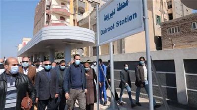 وزير النقل يشهد افتتاح برج إشارات السكة الحديد بديروط