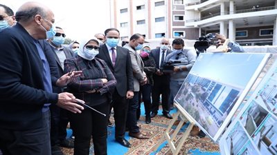 وزيرة الصحة تتفقد أعمال الإنشاءات بمستشفى التل الكبير 