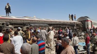 الصحة: آخر إحصائية لحادث قطارى سوهاج 91 مصابًا و32 حالة وفاة